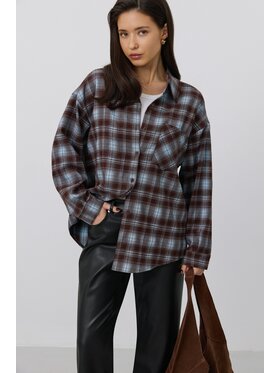 Estro Estro Camicia ER00119777 Bordeaux Oversize