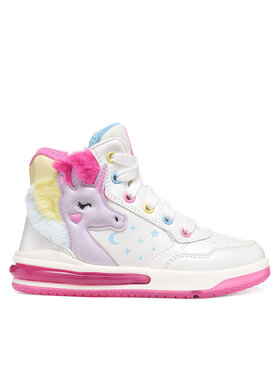 Geox Geox Sneakersy J Sketlite Girl J66NWA 0NFKN C0653 D Bílá
