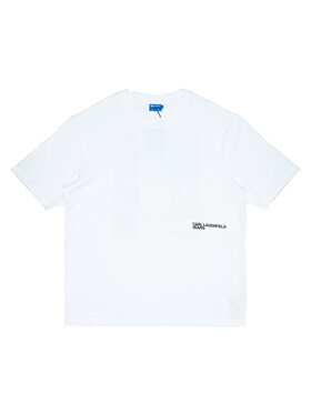 KARL LAGERFELD KARL LAGERFELD T-Shirt a2m17051100 Biały Regular Fit