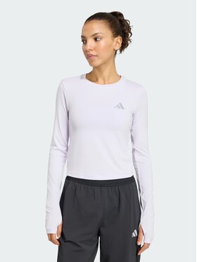 adidas adidas Koszulka techniczna 159337 Fioletowy Fitted Fit