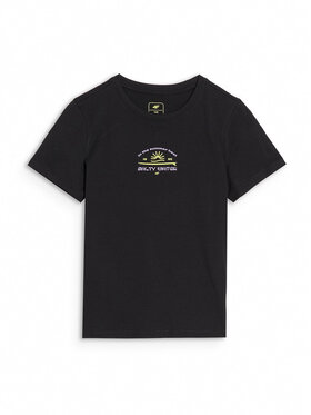 4F 4F T-Shirt SWELLS OF THE OCEAN Μαύρο Regular Fit