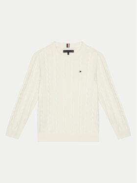 Tommy Hilfiger Tommy Hilfiger Sweter KB0KB09348 Écru Regular Fit