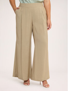 Fiorella Rubino Fiorella Rubino Pantaloni di tessuto P008T005596N025 Crema Flare Fit
