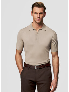 Pako Lorente Pako Lorente Polo P26SF-TX-005 Beżowy Classic Fit