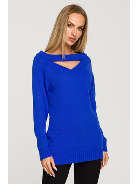 Made of Emotion Made of Emotion Sweter M711 Niebieski
