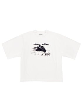 2005 2005 T-Shirt Wasteland Biały Oversize