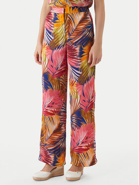 Morgan Morgan Текстилни панталони 261-PCHAU.F Цветен Wide Leg