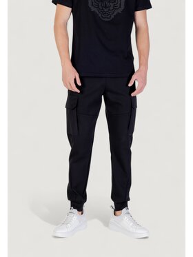 Antony Morato Antony Morato Pantaloni da tuta REGULAR FIT WITH LOGOED RUBBER FLAG Nero Regular Fit