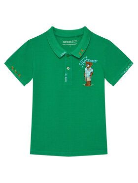 Guess Guess Polo N6GP01 K9WF4 Zelena Regular Fit
