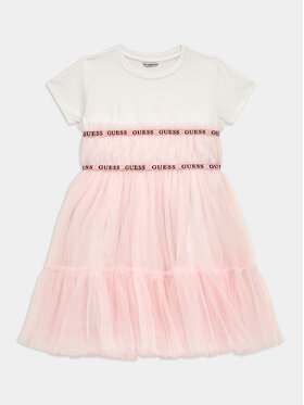 Guess Guess Elegantna haljina J4RK26 K6YW0 Ružičasta Regular Fit