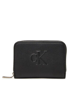 Calvin Klein Jeans Calvin Klein Jeans Kleine Damen Geldbörse Sculpted Med Flap Zip Around LV04K1004G Schwarz
