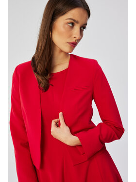 Stylove Stylove Marynarka S368 Czerwony Comfortable Fit