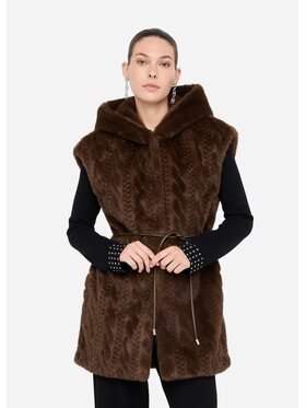 Liu Jo Liu Jo Gilet MF5364E104490915 Marrone Regular Fit