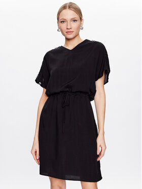 Volcano Volcano Ежедневна рокля Livia L08296-S23 Черен Relaxed Fit