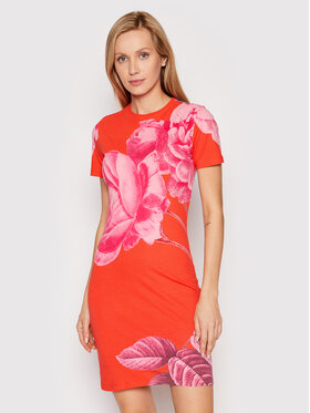 Desigual Desigual Kleid für den Alltag MONSIEUR CHRISTIAN LACROIX Luz 22SWVK60 Rot Regular Fit