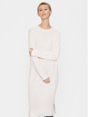 Saint Tropez Saint Tropez Pletena obleka 30512450 Bela Loose Fit