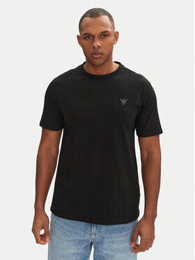 Guess Guess Tričko F3GI00 K8HM0 Čierna Regular Fit