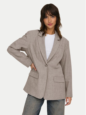 ONLY ONLY Marynarka Linda 15328158 Beżowy Oversize