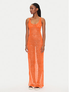 Guess Guess Rochie de plajă E5GK01 KCR20 Portocaliu Bodycon Fit