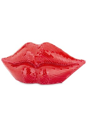 MIAhome MIAhome Figurka Dekoracja czerwone USTA 14x33x10 cm Czerwony