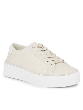 Calvin Klein Calvin Klein Tenisice Flatform Cupsole Lace Up-Epi Mn HW0HW01670 Bijela