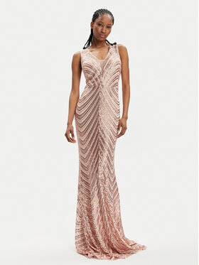 Fracomina Fracomina Вечірня сукня FQ24SD3029W66701 Рожевий Slim Fit