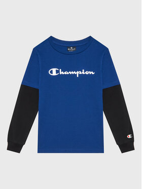 Champion Champion Bluză Script Logo 305367 Bleumarin Regular Fit