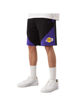 New Era New Era Szorty sportowe New Era NBA Team Los Angeles Lakers Short Czarny Regular Fit