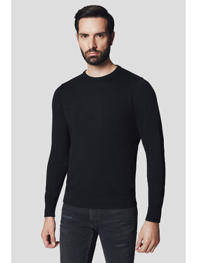Lancerto Lancerto Sweter Simen SW073224000050 Czarny Regular Fit
