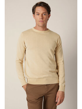 Lancerto Lancerto Sweter Gustan SW073225000072 Beżowy Regular Fit