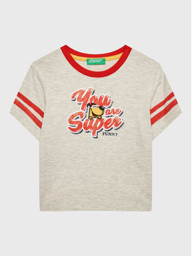 United Colors Of Benetton United Colors Of Benetton T-Shirt 3096G108K Γκρι Regular Fit