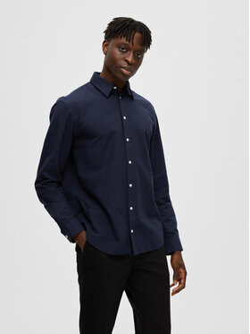 Selected Homme Selected Homme Camicia 16079052 Blu scuro Regular Fit