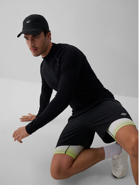 4F 4F Koszulka techniczna RUNNING Czarny Slim Fit