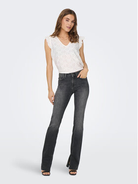 ONLY Jeans Hlače 15256142 Siva Flared Fit