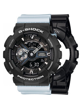 Casio Casio Zegarek SET GA-110-1BER + BEZEL 10508136 + PASEK 10527469 Biały