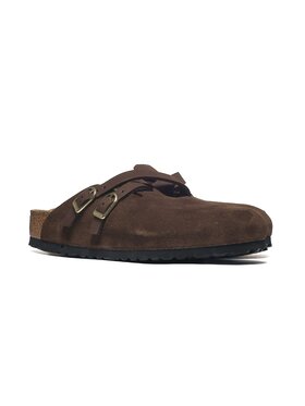 Birkenstock Birkenstock Klapki Blair Suede Leather Brązowy