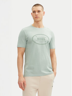 BOSS BOSS Tričko 50537825 Zelená Regular Fit