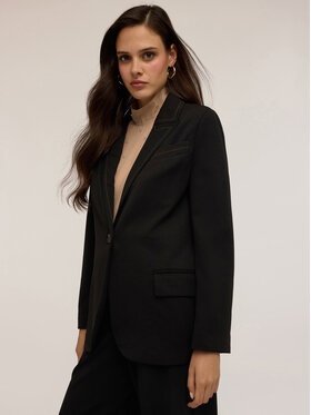 Motivi Motivi Kurtka outdoor Q026W000043N033 Czarny Regular Fit