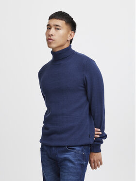 Blend Blend Rollkragenpullover 20716087 Dunkelblau Regular Fit
