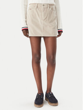 Tommy Jeans Tommy Jeans Minirock DW0DW23388 Beige Regular Fit
