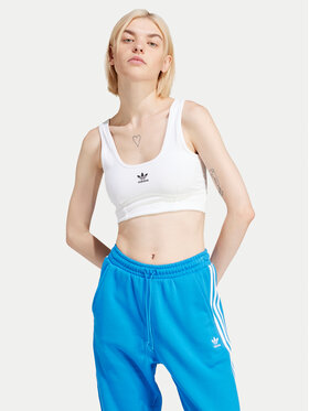 adidas adidas Biustonosz top adicolor Trefoil IN4116 Biały