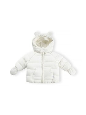 minoti minoti Kurtka zimowa 31BABYCOAT1 Biały Regular Fit