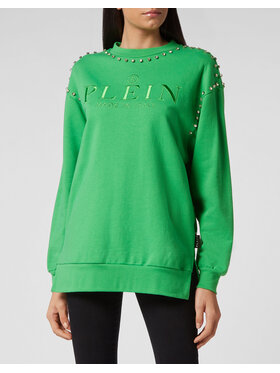 PHILIPP PLEIN PHILIPP PLEIN Bluza 5921 Zielony Regular Fit