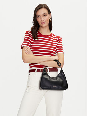 Tommy Hilfiger Ročna Torba Soft Leather Shoulder Bag AW0AW16293 Črna