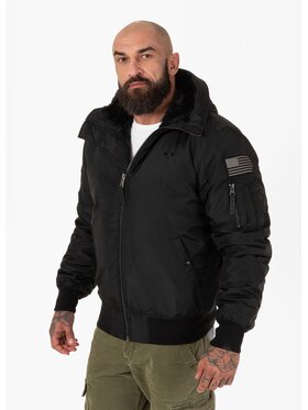 PITBULL PITBULL Kurtka przejściowa Kurtka Czarny Regular Fit