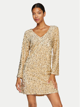 Vila Vila Abito da cocktail Faith 14102265 Beige Regular Fit