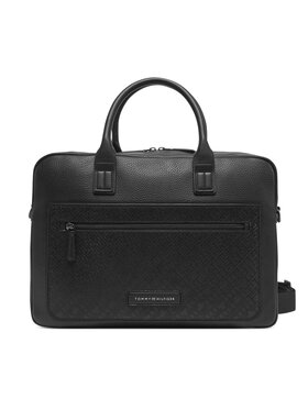 Tommy Hilfiger Tommy Hilfiger Brašna na notebook Th Monogram Computer Bag AM0AM13209 Černá