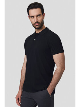 Lancerto Lancerto Polo Cassian PO073125000005 Czarny Regular Fit