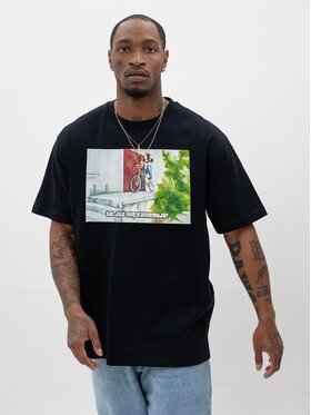MyStars MyStars T-Shirt Koszulka Z Krótkim Rękawem Oversize Męska Czarna MyStars Jumper X Gta Viral XL Czarny Regular Fit