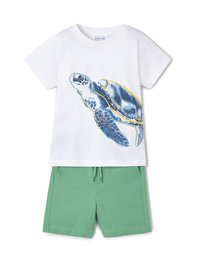 Mayoral Mayoral Completo T-shirt e pantaloncini 3609 Verde Regular Fit